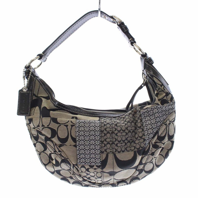 コーチ COACH パッチワーク ワンショルダーバッグ ホーボーバッグ