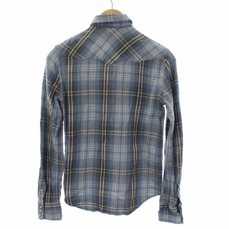 ダブルアールエル RRL ラルフローレン シャツ 長袖 チェック 1 S
