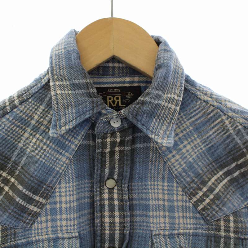 ダブルアールエル RRL ラルフローレン シャツ 長袖 チェック 1 S