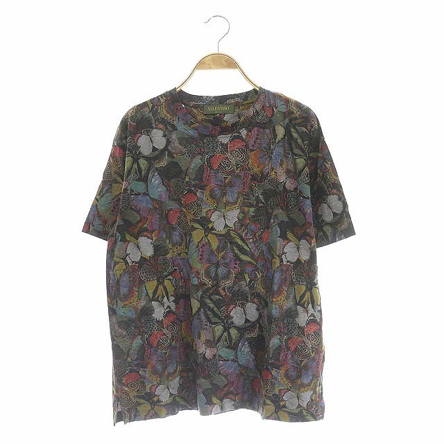 ヴァレンティノ ヴァレンチノ VALENTINO Tシャツ カットソー 半袖 スタッズ 蝶 総柄 プルオーバー M マルチカラー /CM ■GY02 メンズ ヴァレンティノ ヴァレンチノ VALENTINO Tシャツ カットソー 半袖 スタッズ 蝶 総柄 プルオーバー M マルチカラー /CM ■GY02 メンズ