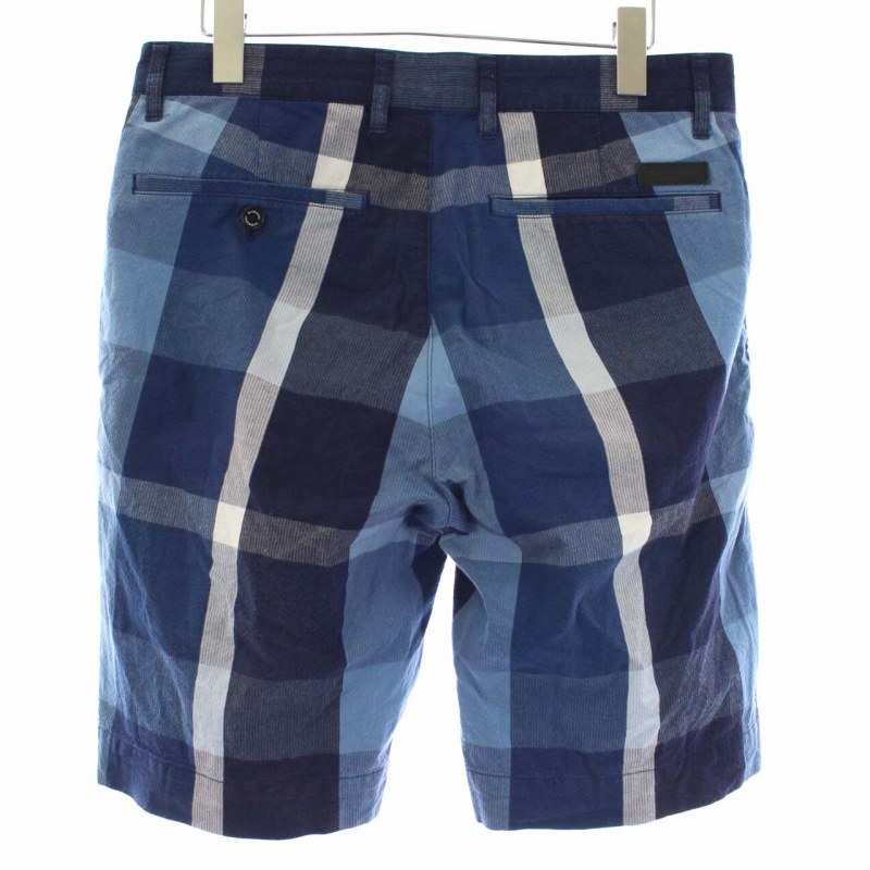 ブラックレーベルクレストブリッジ Black Label Crestbridge チェック ハーフパンツ ショートパンツ W73 S 青 ブルー 水色 ライトブルー St Gy03 メンズ 081 ベクトルパーク
