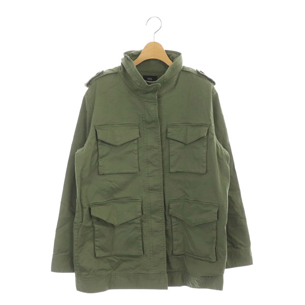 アズールバイマウジー Azul By Moussy ミリタリージャケット ブルゾン スタンドカラー Xl カーキ 緑 グリーン Df Ma レディース 081 ベクトルパーク