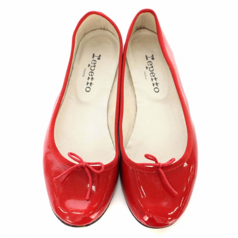 レペット Repetto フラットシューズ バレエシューズ エナメル リボン 