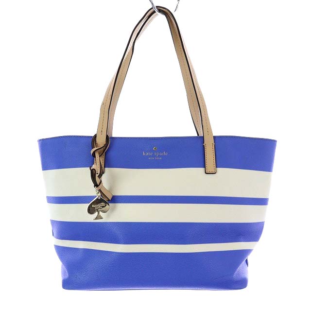 ケイトスペード Kate Spade 斜め掛けショルダーバッグ レザー ブルー系  
