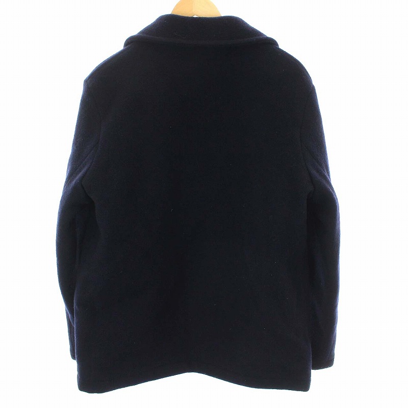 A BATHING APE エイプ　ネイビー ダブルブレストPコート A BATHING APE エイプ ネイビー ダブルブレストPコート A