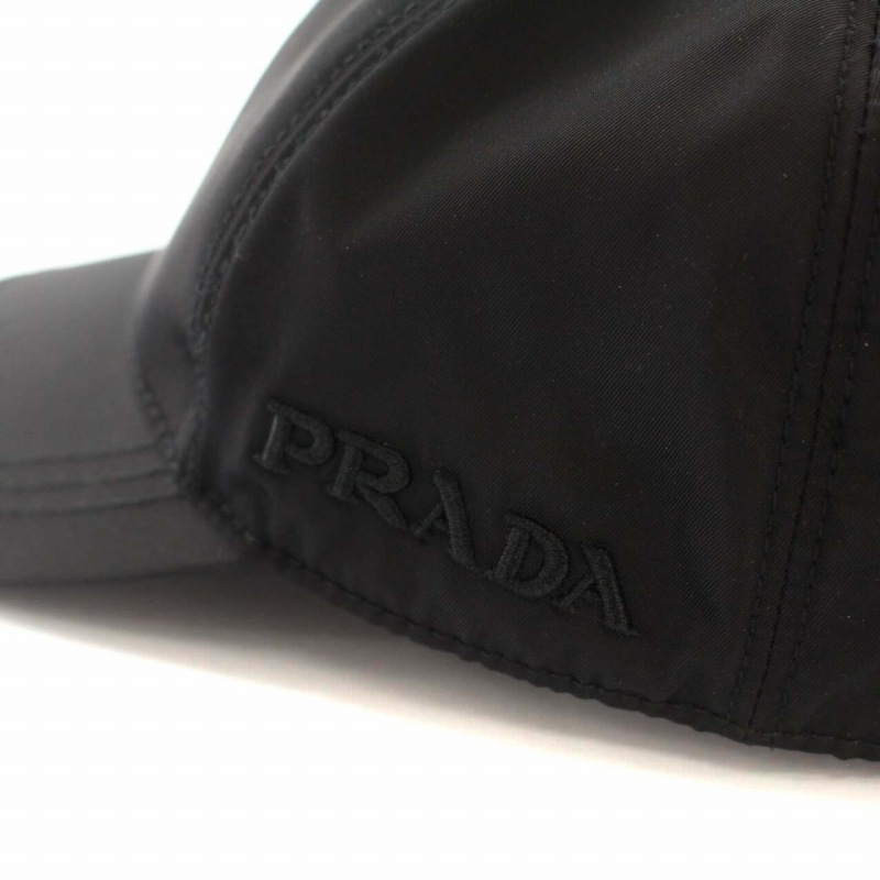 プラダ PRADA キャップ ナイロン ロゴ 刺繍 帽子 野球帽 ベースボール  