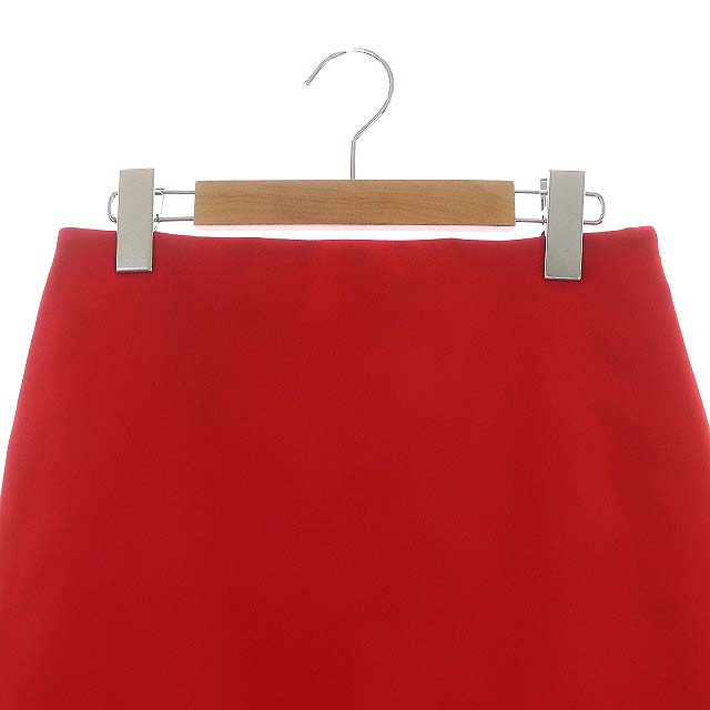 ミュウミュウ miumiu ミニスカート 台形 フリル 40 赤 レッド /MF  