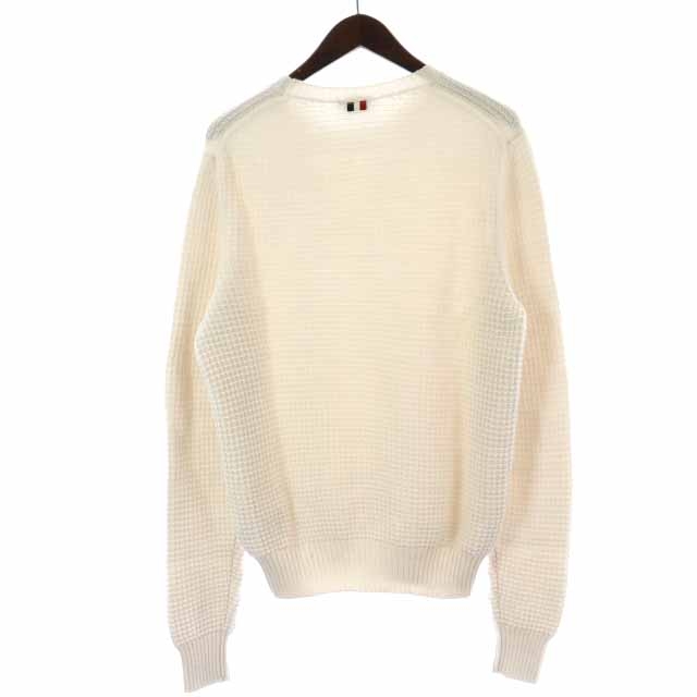 モンクレール MONCLER 19AW ワッフル トリコロール ニット セーター 