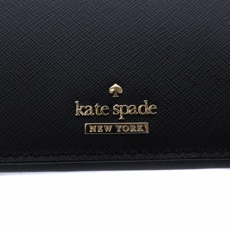 【新品未使用】ケイトスペード カードケース ブラック 黒 キルト 定期入れ 女 ケイトスペード KATE SPADE カードケース 名刺入れ 定期入れ