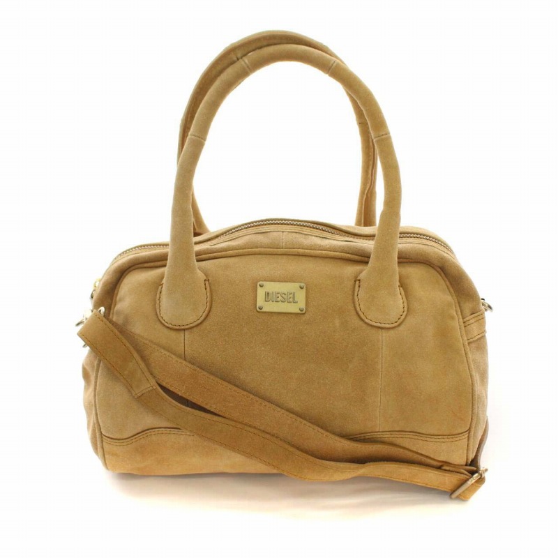 ディーゼル DIESEL トートバッグ ショルダー 2way スエード ロゴ 
