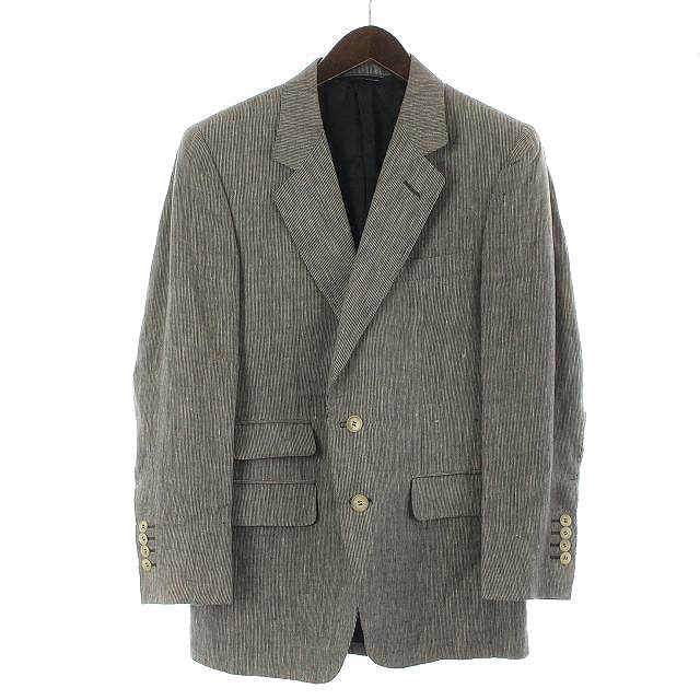ダンヒル dunhill ヴィンテージ テーラードジャケット 羽織 総柄 麻 