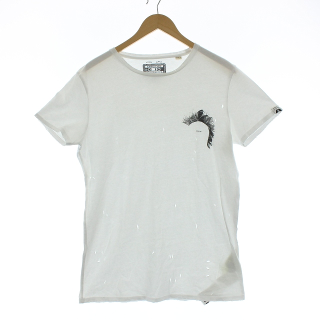 ディーゼル DIESEL Tシャツ カットソー 半袖 クルーネック ダメージ 