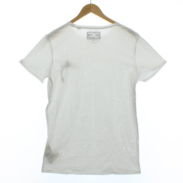ディーゼル DIESEL Tシャツ カットソー 半袖 クルーネック ダメージ 