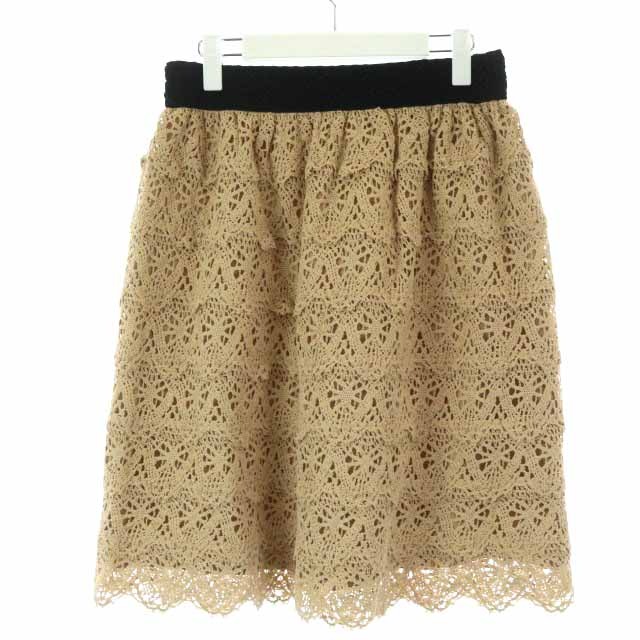 トゥービーシック TO BE CHIC フレアスカート ひざ丈 レース イージー 46 XXL 黒 ブラック ベージュ /RY20 レディース 081-902205260196 | ベクトルパーク トゥービーシック TO BE CHIC フレアスカート ひざ丈 レース イージー 46 XXL 黒 ブラック ベージュ /RY20 レディース 081-902205260196 | ベクトルパーク