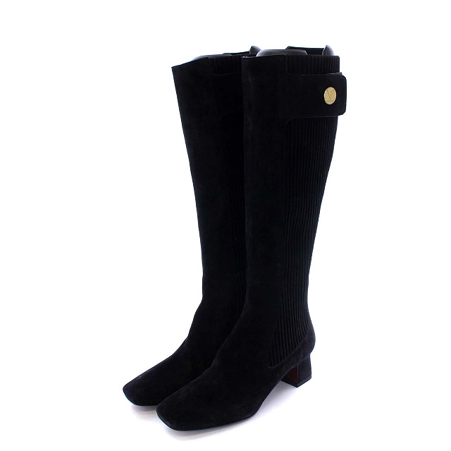 ルイヴィトン LOUIS VUITTON サイドゴア ロングブーツ チャンキー