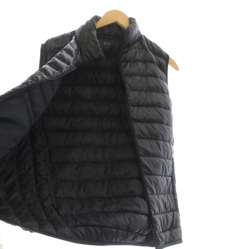 ユニクロ Uniqlo ウルトラライトダウン ダウンベスト ジップアップ ナイロン L 黒 ブラック St Ma メンズ 081 ベクトルパーク