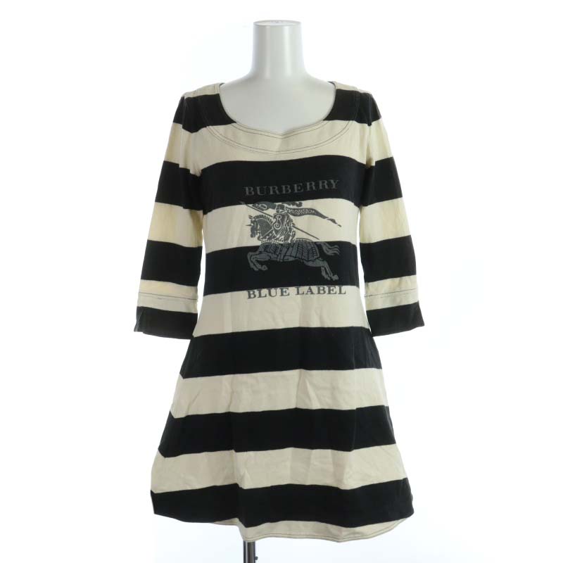 バーバリーブルーレーベル BURBERRY BLUE LABEL ボーダー ワンピース 