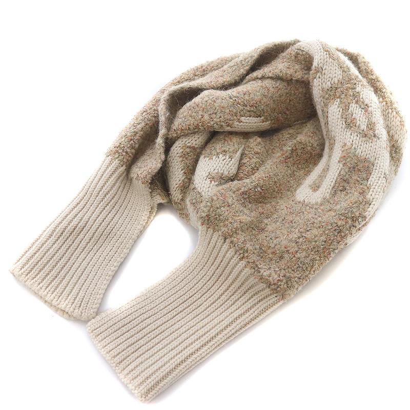 シーバイクロエ SEE BY CHLOE マフラー ストール ロゴ ウール アルパカ  