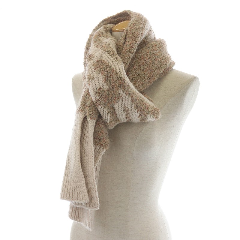 シーバイクロエ SEE BY CHLOE マフラー ストール ロゴ ウール アルパカ  