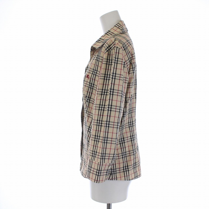 バーバリー ロンドン BURBERRY LONDON オープンカラーシャツ ブラウス 