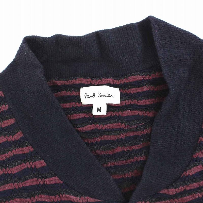 ポールスミス PAUL SMITH カーディガン ニット ボーダー 長袖 M
