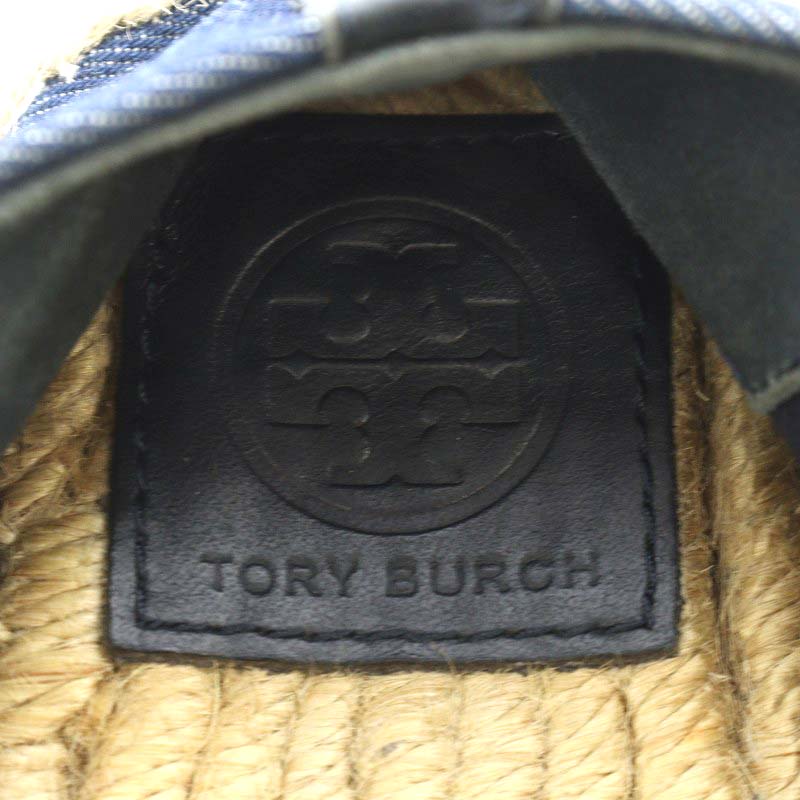 トリーバーチ TORY BURCH デニム ロゴ エスパドリーユ