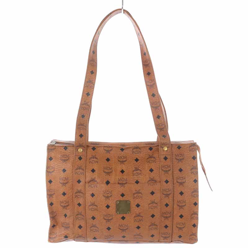 エムシーエム MCM トートバッグ ショルダーバッグ レザー ヴィセトス柄 