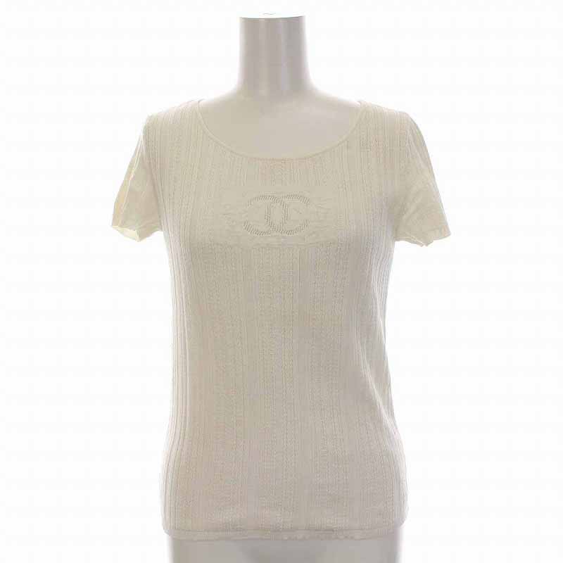 シャネル CHANEL 04P 2004年製 ニット サマー カットソー ココマーク  