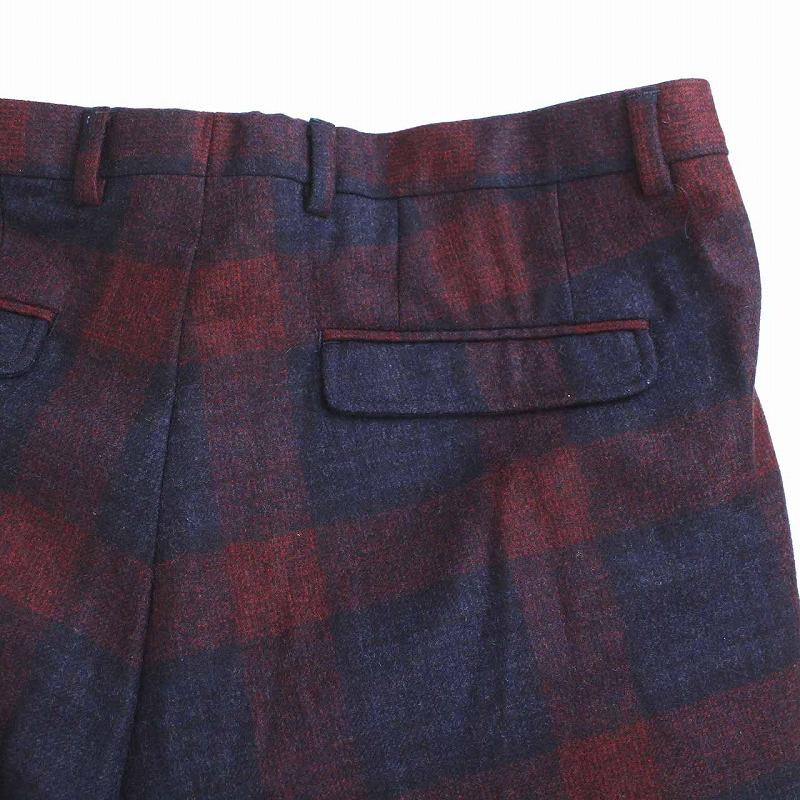 グッチ GUCCI チェックトウラザーズ パンツ スラックス ボタンフライ