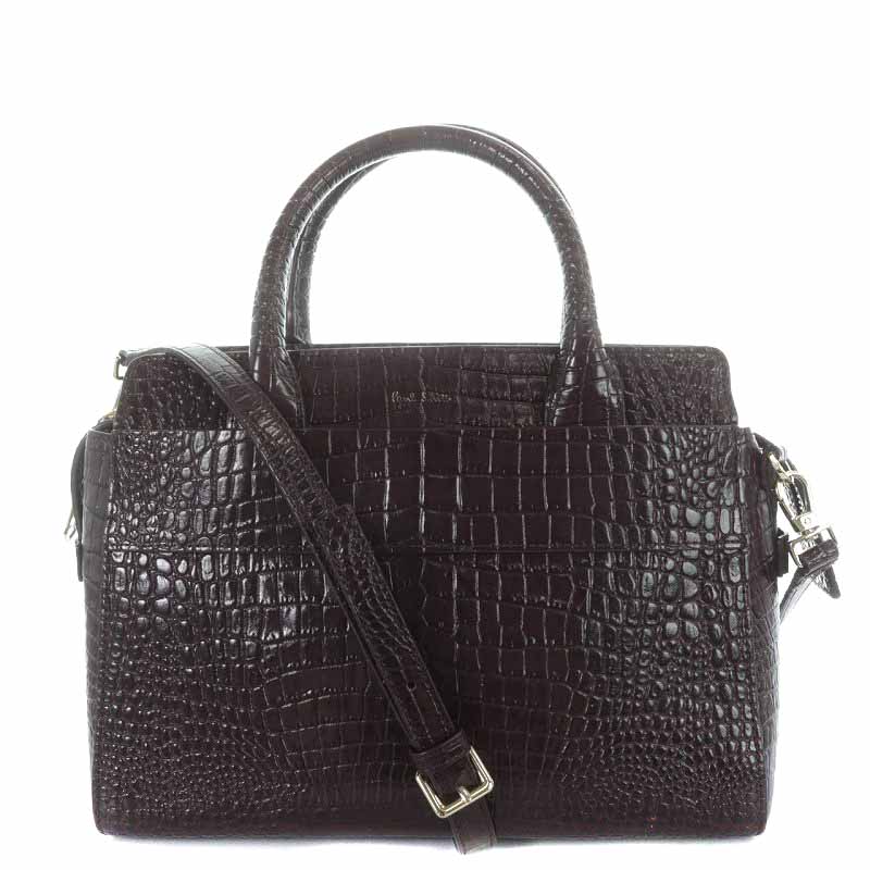 特価】ポールスミス 2way バッグ クロコ レザー 【公式通販】