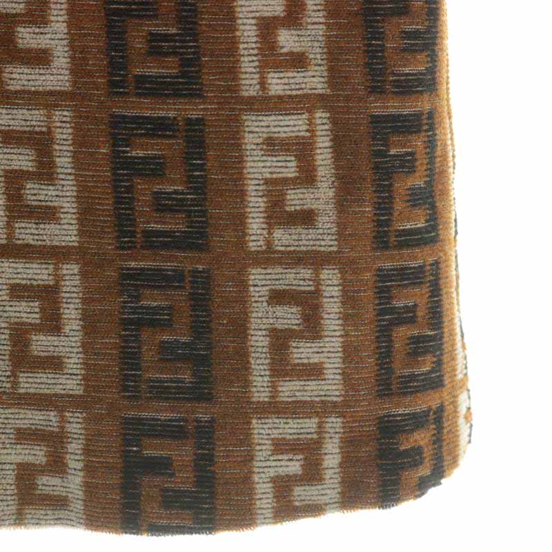FENDI フェンディ ニットスカート ズッカ柄 44 XL FENDI(フェンディ) ズッカ柄スカート ブラウン サイズ 44