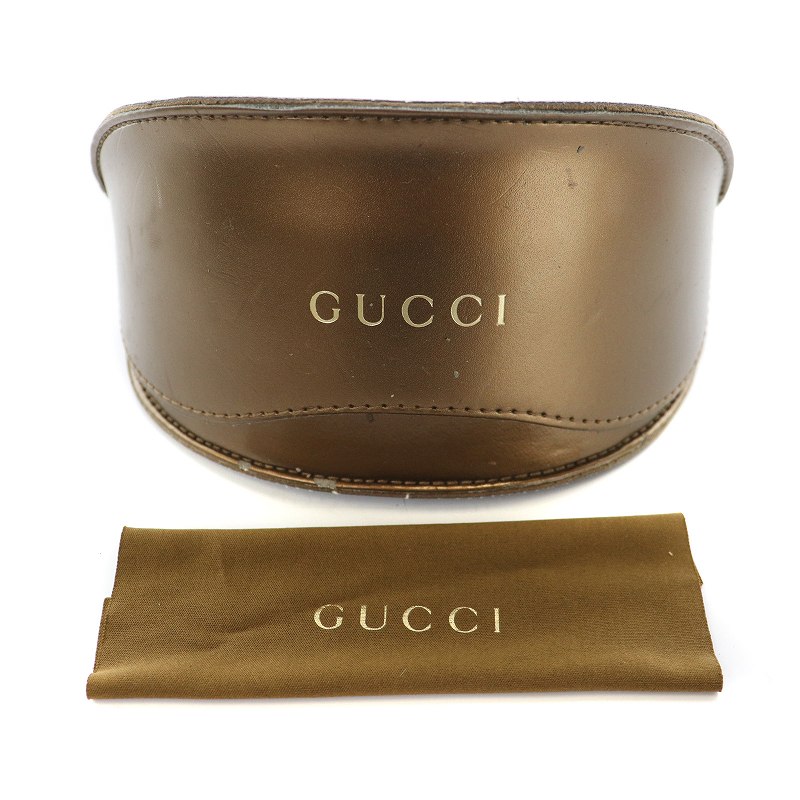グッチ GUCCI サングラス グラデーション リボン ベルト 66□15 115 黒