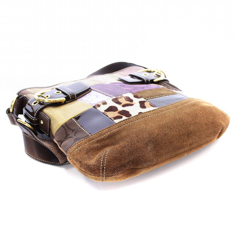 コーチ COACH ショルダーバッグ シグネチャー ホリデー パッチワーク