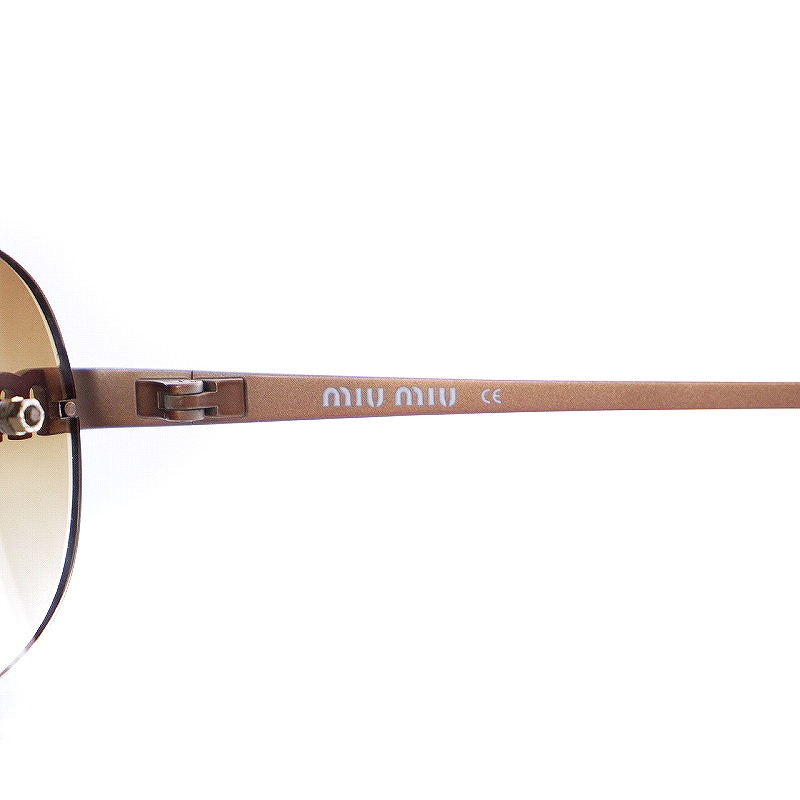☆miu miu ミュウミュウ サングラス SMU63G ケース付き ラインストーン