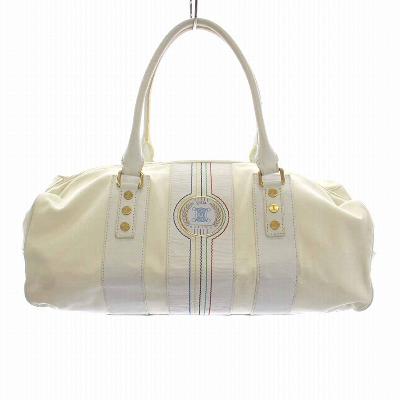 セリーヌ CELINE 2004 アテネオリンピック限定 ボストンバッグ 白 
