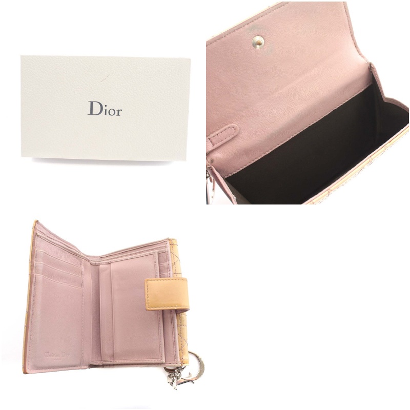 クリスチャンディオール Christian Dior 財布 二つ折り エナメル  