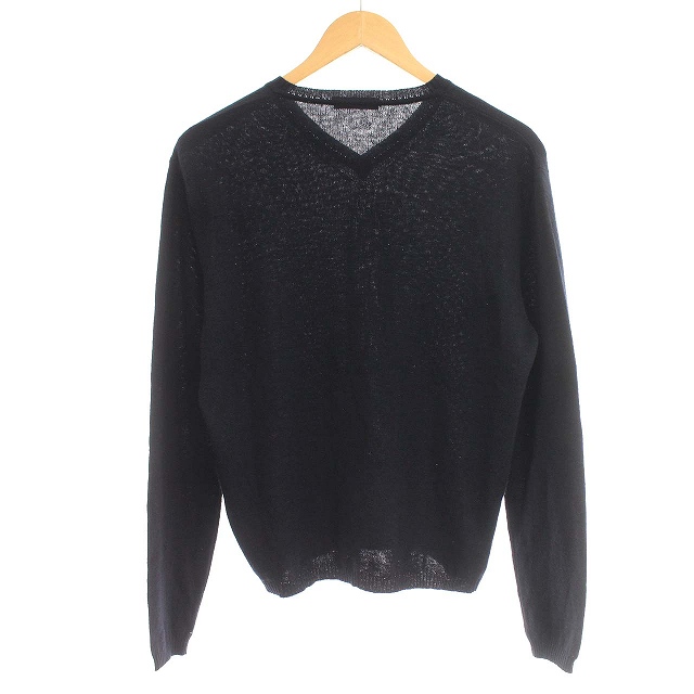 プラダ PRADA ニット Vネック カシミヤ混 シルク セーター 46 M 