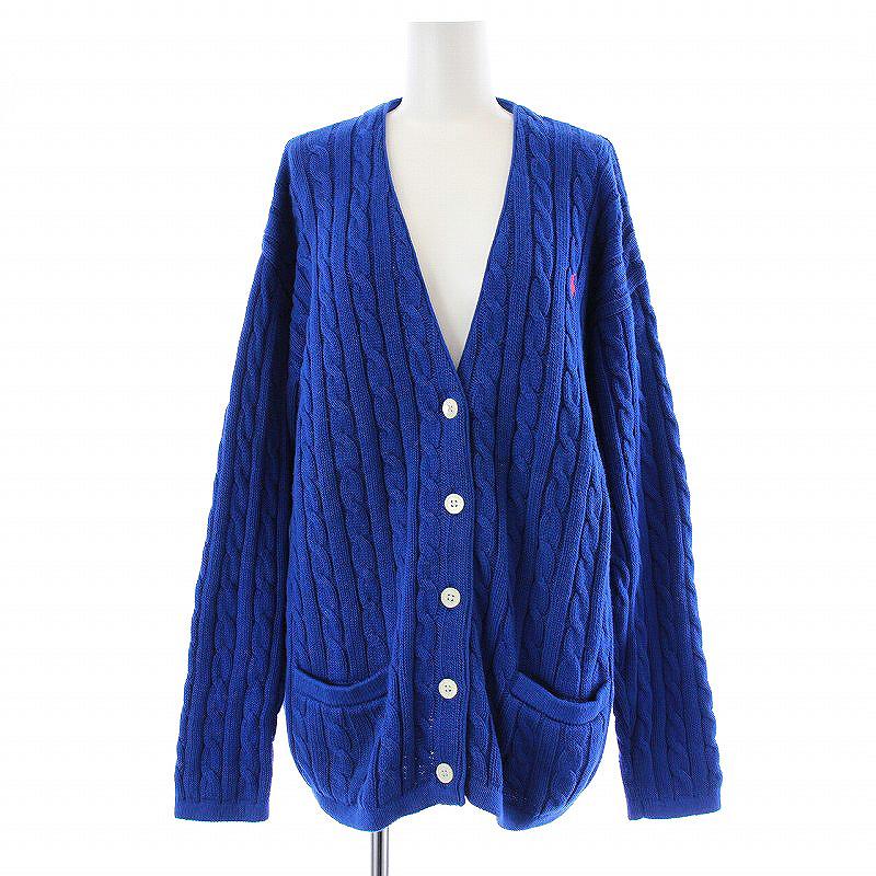 ラルフローレン RALPH LAUREN カーディガン ケーブルニット 長袖 V