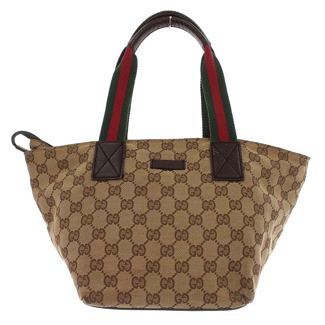 グッチ シェリーライン トートバッグ 131228 GGカーフ ハンドバッグ グッチ GUCCI シェリーライン GG ロゴ トートバッグ 131228 キャンバス