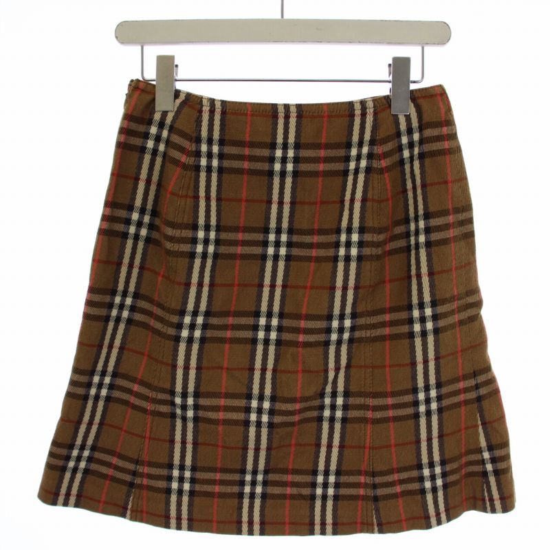 極美品✨バーバリーブルーレーベル❣️スカート　台形　36 小さめ　ノバチェック柄 極美品✨BURBERRY BLUE LABEL 台形スカート ノバチェック 36