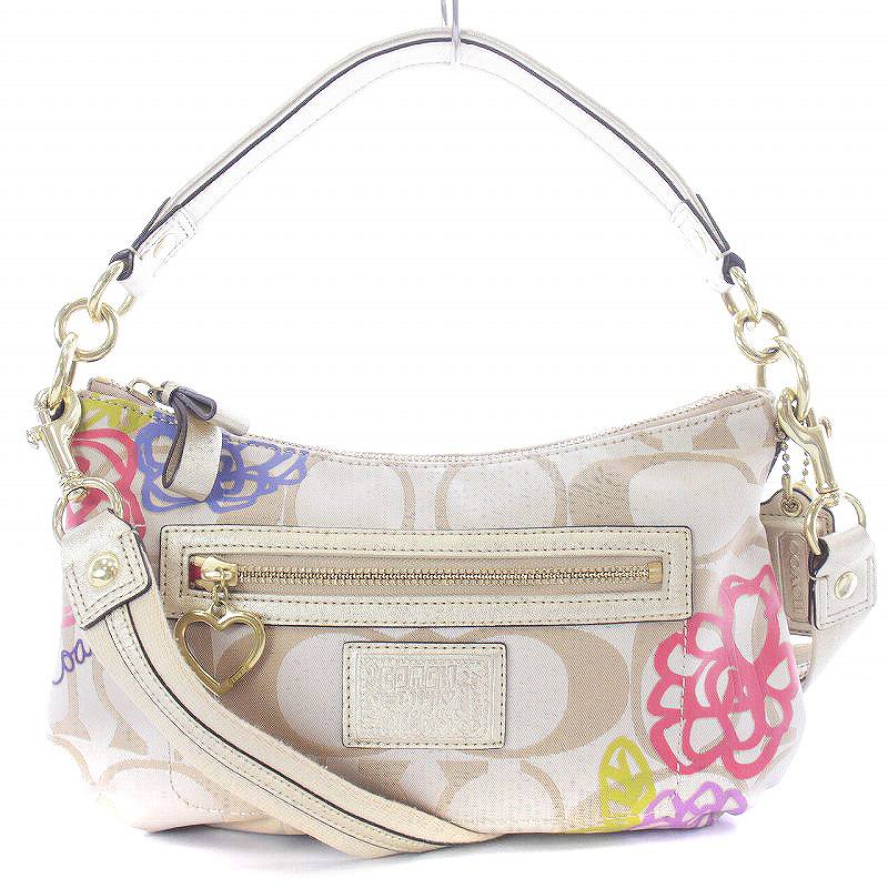 コーチ COACH ポピー デイジー シグネチャー フローラル アップリケ 