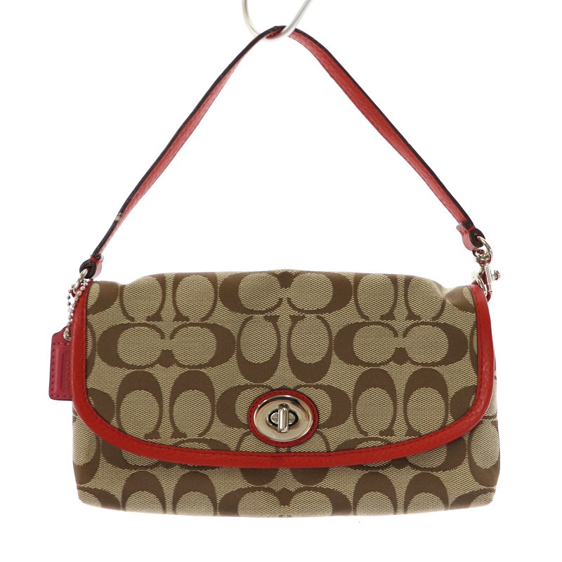 コーチ COACH シグネチャー ハンドバッグ ワンショルダーバッグ ポーチ 