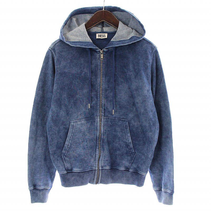 ディーゼル DIESEL ジップアップパーカー スウェット 長袖 フード 