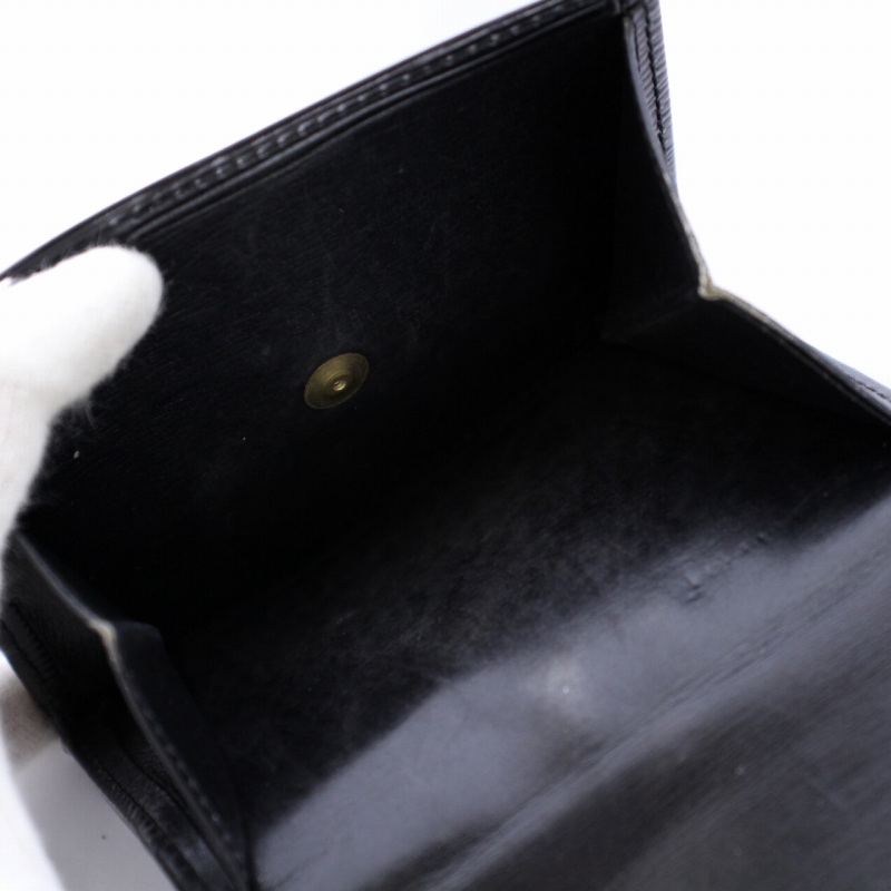【美品】ルイヴィトン Wホック財布 コンパクト エピ ブラック 黒 3つ折り ルイヴィトン LOUIS VUITTON エピ Wホック財布 三つ折り ミニ