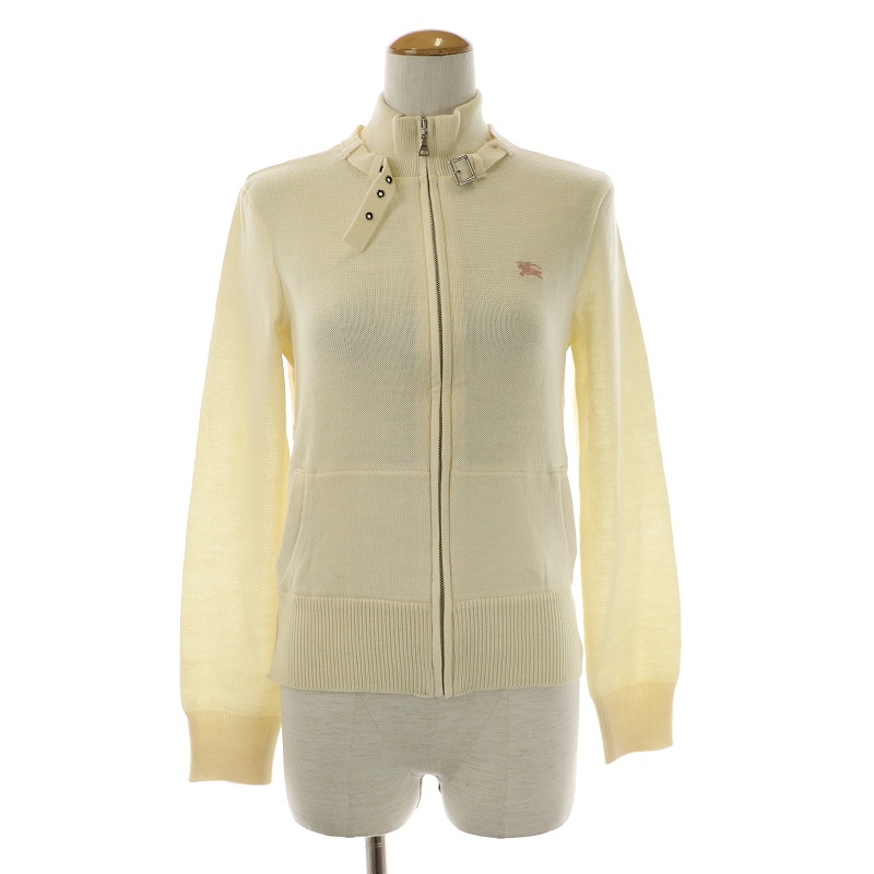 【美品✨】バーバリーブルーレーベル　ニットジャケット　ブルゾン　チェック　ジップ BURBERRY - バーバリー ノバチェック デニムジャケット ジップ