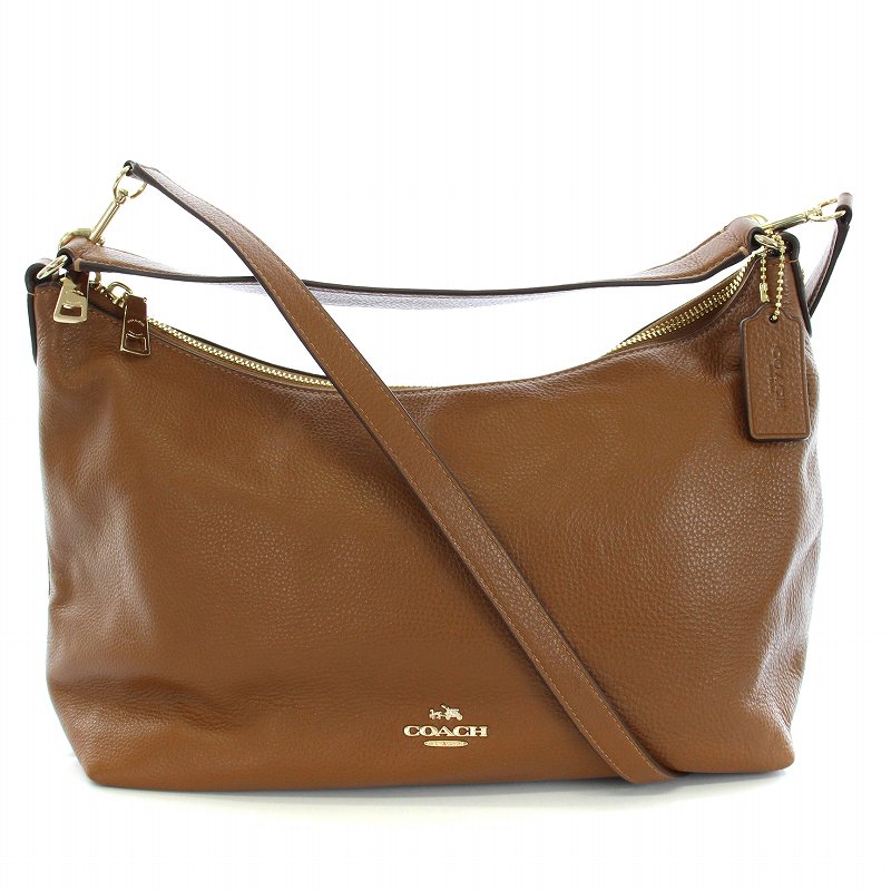 コーチ COACH ラグジュアリー ペブルド レザー セレスト EW ホーボー 