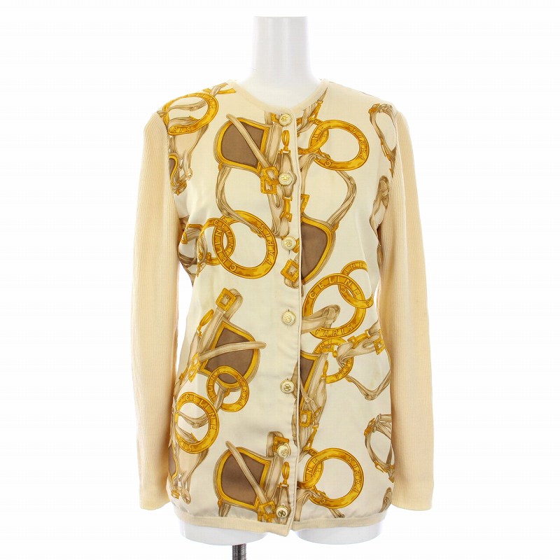 セリーヌ CELINE ヴィンテージ カーディガン ニット ウール シルク 総  