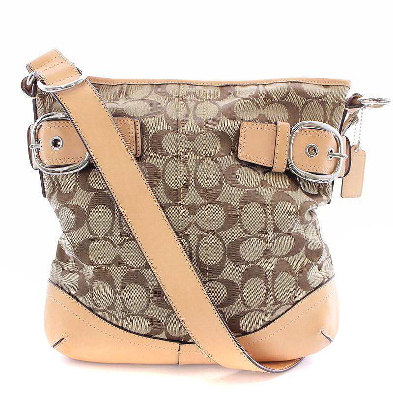 コーチ COACH ショルダーバッグ シグネチャー ジャガード キャンバス 