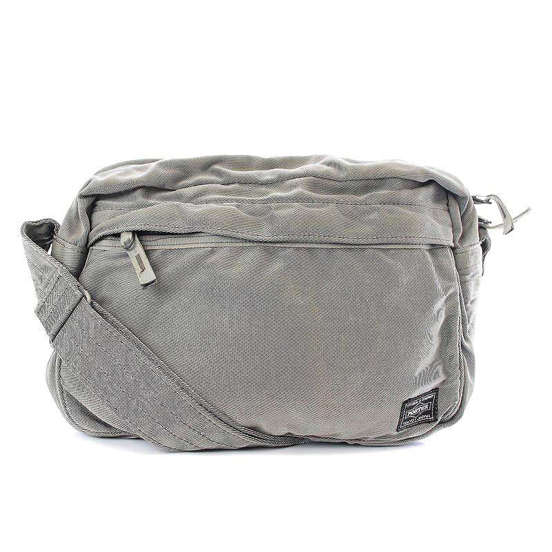 ポーターグレー ナイロン ショルダーバッグ