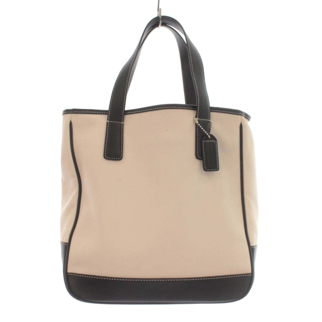 コーチ COACH トートバッグ キャンバス レザー 7706 鞄 ライトベージュ 